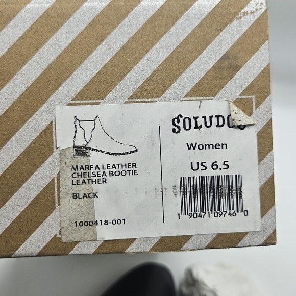 NWB Soludos marfa leather chelsea booties size 6.5 - Picture 9 of 13
